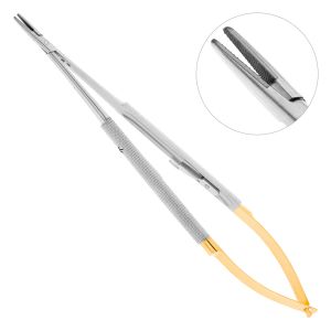 Иглодержатель Castroviejo-Gomel TC, прямой, 18см