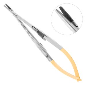 Иглодержатель Castroviejo TC прямой, 14,0 см