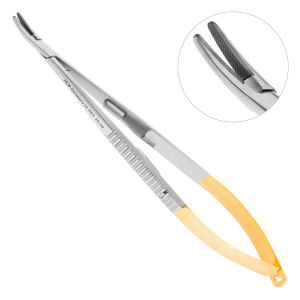 Иглодержатель Castroviejo TC, изогнутый 14,0 см